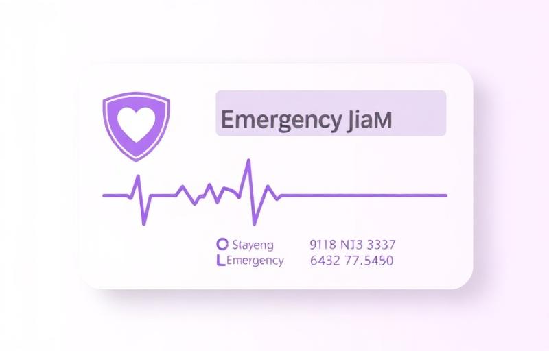 SOS Card — emergency medical information card for autism support